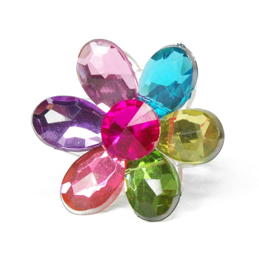 Dazzling Daisy Gem Rings, Kids Jewelry, Kids Rings