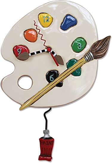 Allen Designs "Art Time" Whimsical Artist Clock