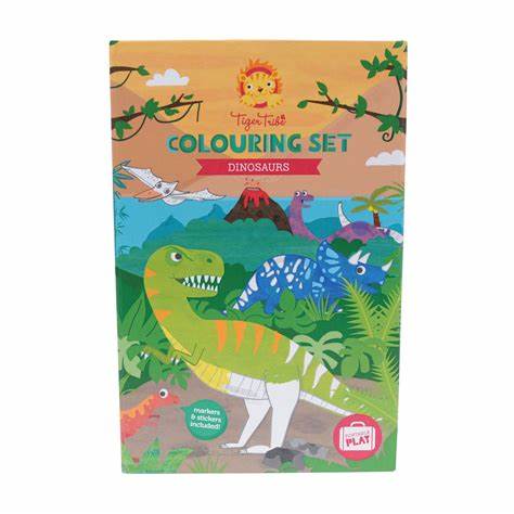 Tiger Tribe  Dinosaur  Coloring Set