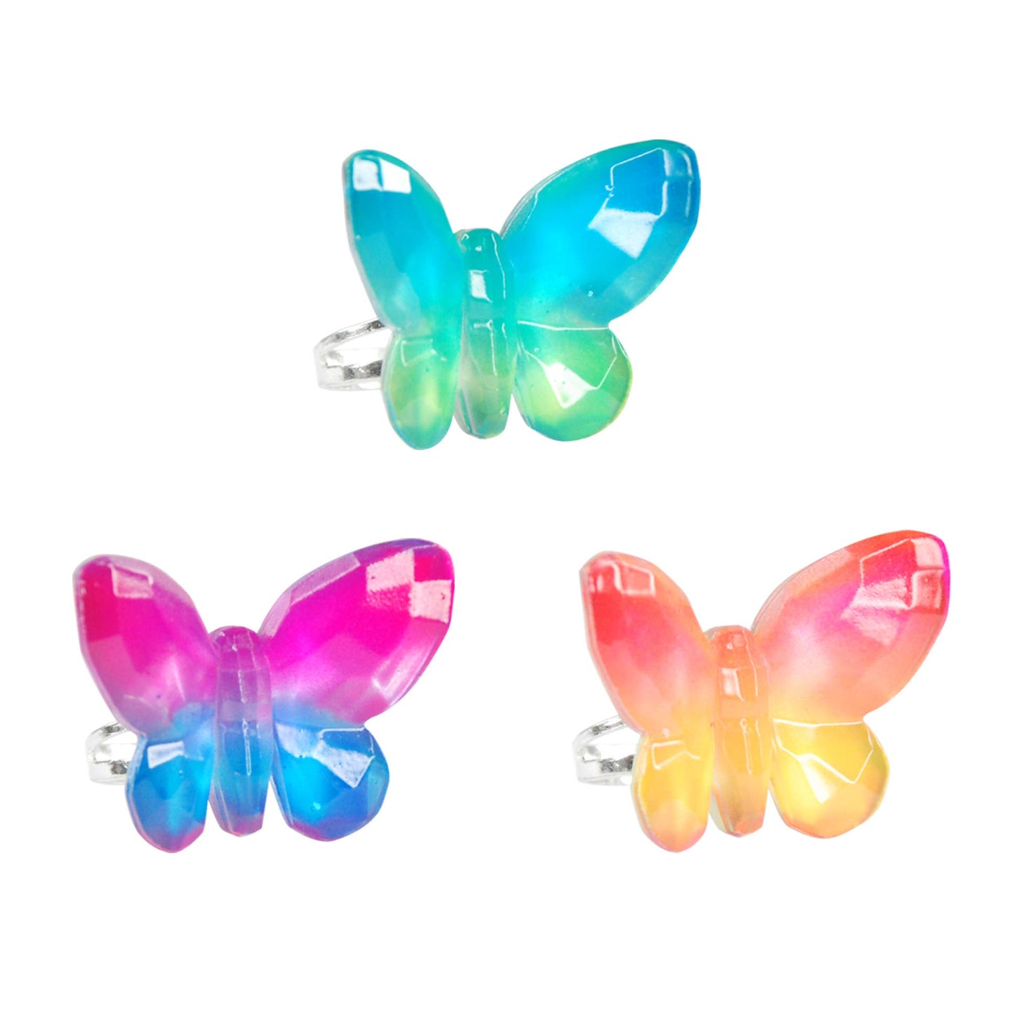 Butterfly Skies Gem Rings