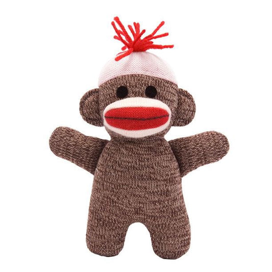 Schylling Toys Baby Sock Monkey Brown